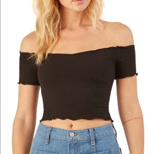 Reformation Willett Off the Shoulder Top